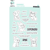 Creative Craftlab Friendz Clear Stamp Super Buddy (CCL-FR-STAMP468) (OUTLET)