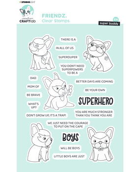 Creative Craftlab Friendz Clear Stamp Super Buddy (CCL-FR-STAMP468) (OUTLET) Creative Craftlab Friendz Clear Stamp Super Buddy (CCL-FR-STAMP468) (OUTLET)