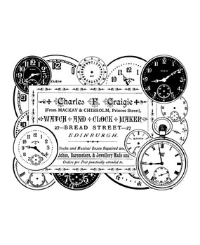 Crafty Individuals Clock Maker Unmounted Rubber Stamps (CI-279) (OUTLET)