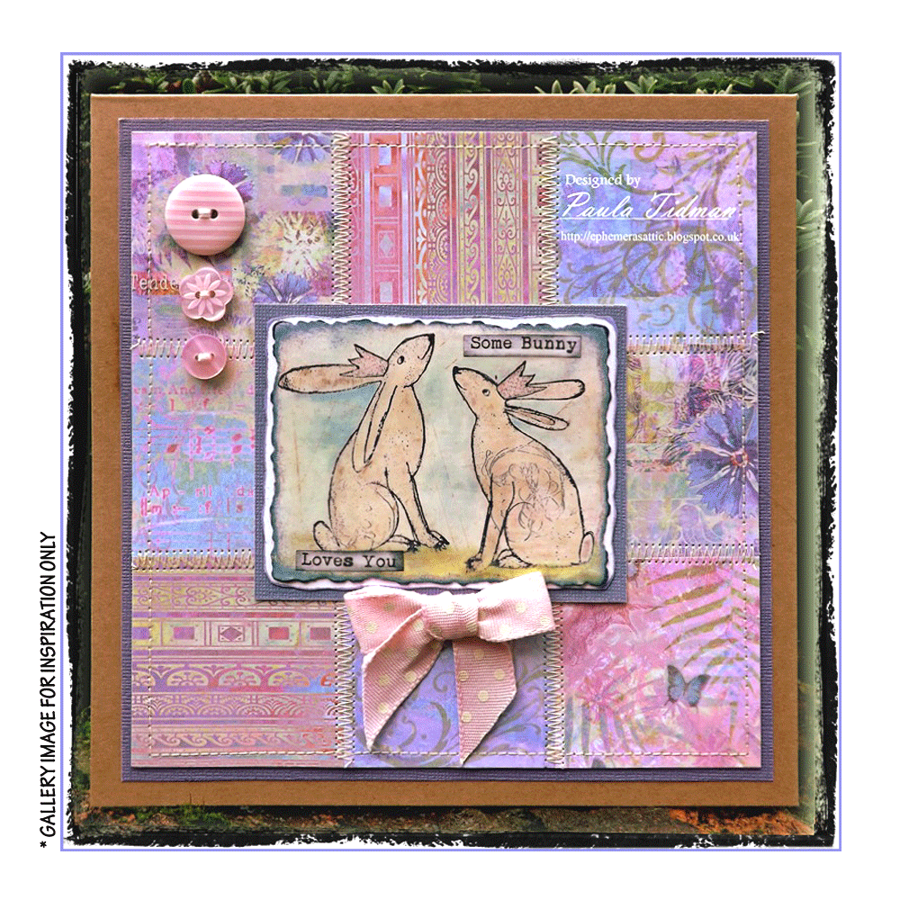 Crafty Individuals Crowned Bunnies Unmounted Rubber Stamps (CI-372) (OUTLET)