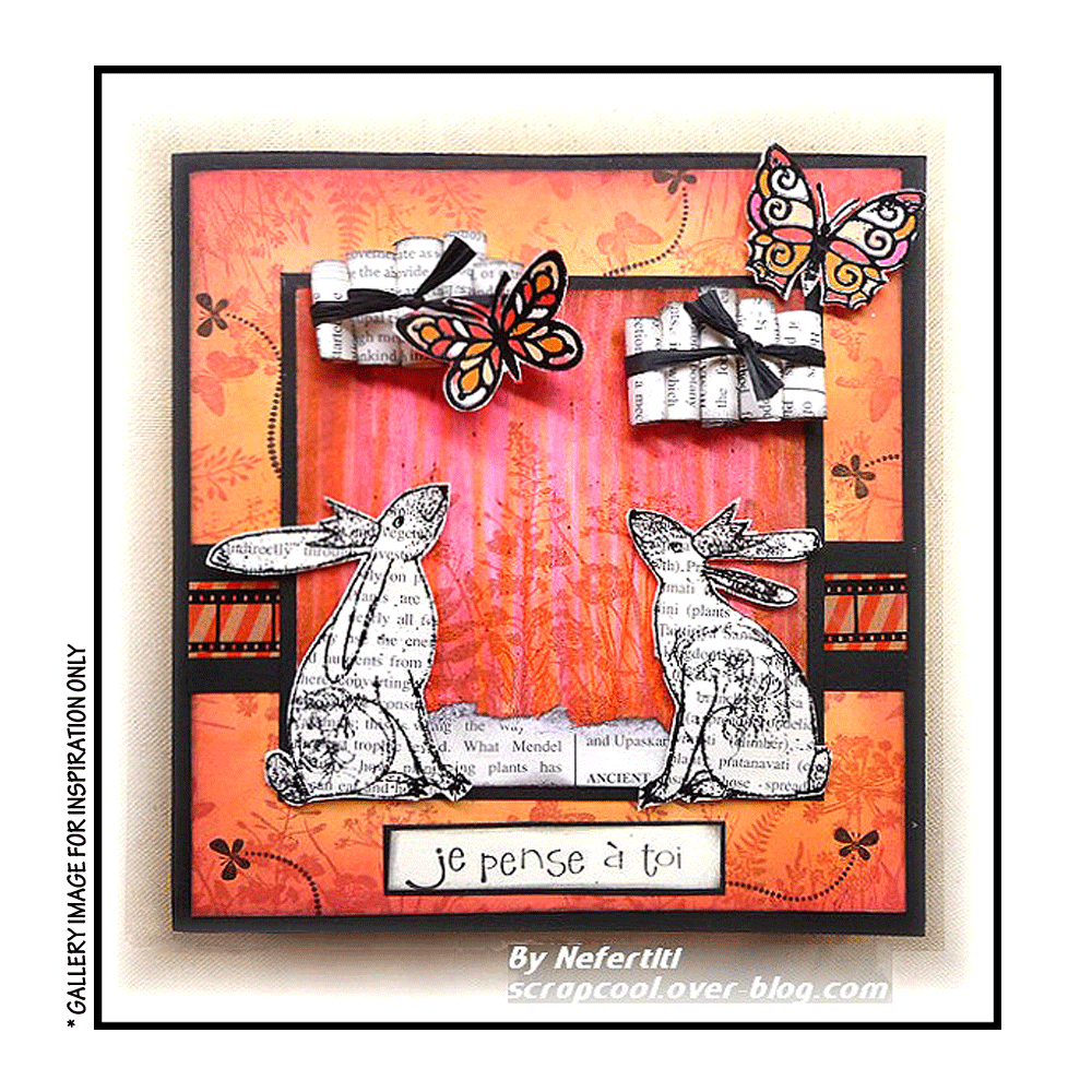 Crafty Individuals Crowned Bunnies Unmounted Rubber Stamps (CI-372) (OUTLET)