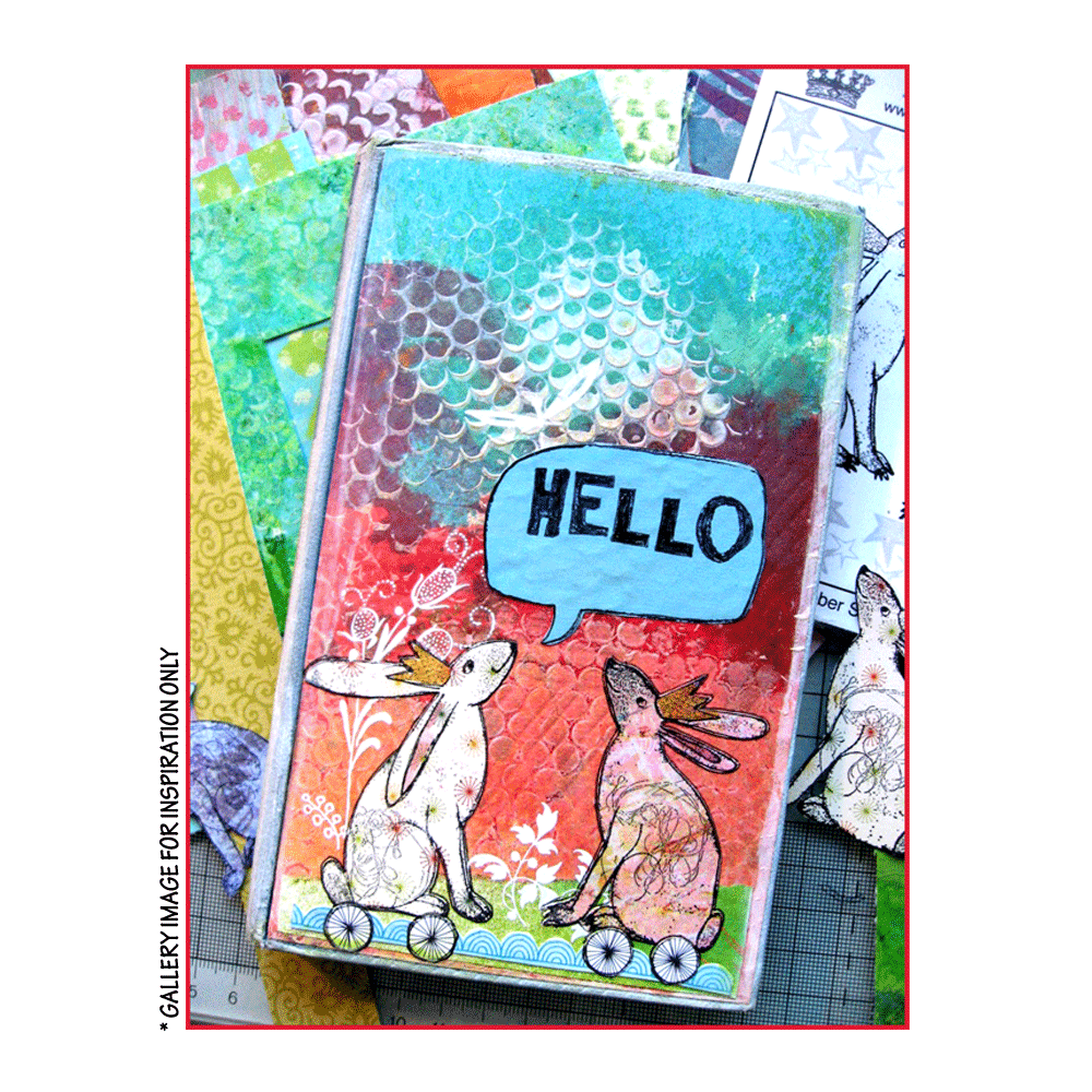 Crafty Individuals Crowned Bunnies Unmounted Rubber Stamps (CI-372) (OUTLET)