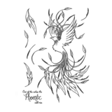 Crafty Individuals Rising Phoenix Unmounted Rubber Stamps (CI-582) (OUTLET)