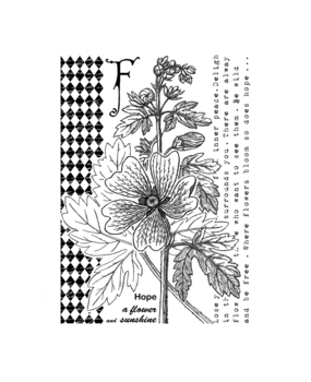 Crafty Individuals F is for Flower Unmounted Rubber Stamps (CI-598) (OUTLET) Crafty Individuals F is for Flower Unmounted Rubber Stamps (CI-598) (OUTLET)