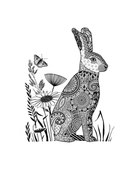 Crafty Individuals Happy Bunny Unmounted Rubber Stamps (CI-618) (OUTLET) Crafty Individuals Happy Bunny Unmounted Rubber Stamps (CI-618) (OUTLET)