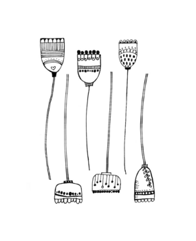 Crafty Individuals Floral Abstractions Buds Unmounted Rubber Stamps (CI-633) (OUTLET) Crafty Individuals Floral Abstractions Buds Unmounted Rubber Stamps (CI-633) (OUTLET)