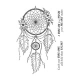 Crafty Individuals Dreamcatcher Unmounted Rubber Stamps (CI-636) (OUTLET)