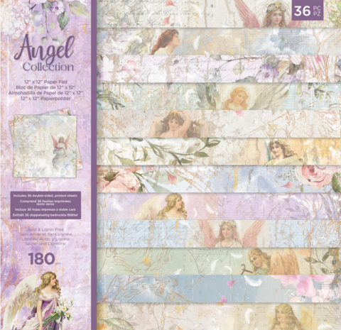 Crafter's Companion Angel Collection 12x12 Inch Paper Pad (ANG-PAD12) (OUTLET)