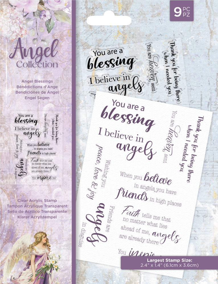 Crafter's Companion Angel Collection Clear Stamps Angel Blessings (ANG-ST-CA-ANBL) (OUTLET) Crafter's Companion Angel Collection Clear Stamps Angel Blessings (ANG-ST-CA-ANBL) (OUTLET)