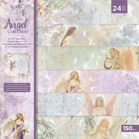 Crafter's Companion Angel Collection 8x8 Inch Vellum Pad (ANG-VELPAD8) (OUTLET)