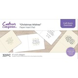 Crafter's Companion Christmas Wishes Insert Pad Gold & Silver (CC-5.5-IPAD-CWIS- GS) (OUTLET)