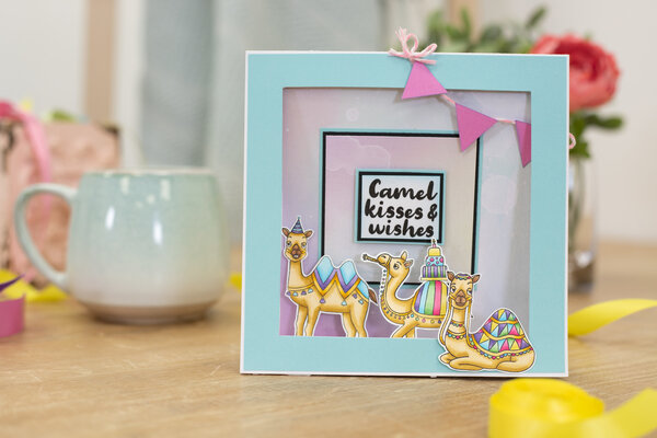 Crafter's Companion Camel Kisses and Wishes Clear Stamps (CC-CA-ST-CKAW) (OUTLET)