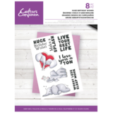 Crafter's Companion Huge Birthday Wishes Clear Stamps (CC-CA-ST-HUBW) (OUTLET)