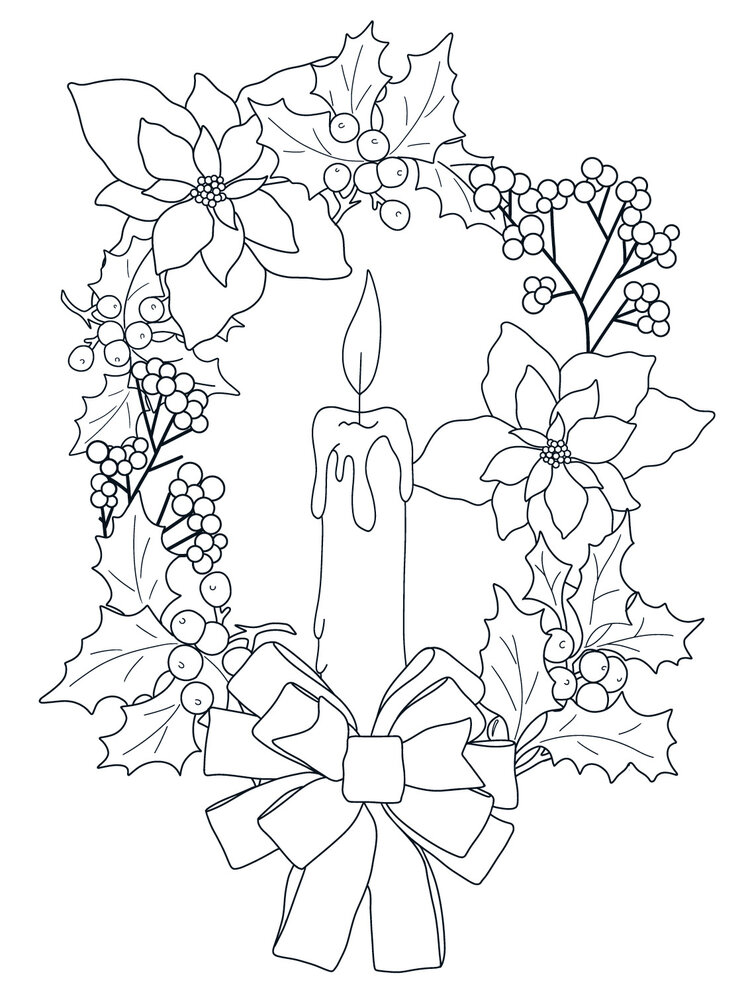 Crafter's Companion Card Front Colouring Pads Natures Christmas (CC-COLPAD-NACH) (OUTLET)
