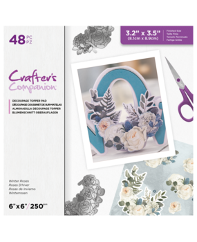 Crafter's Companion Decoupage 6x6 Inch Topper Pad Winter Roses (CC-DTPAD6-WINROS) (OUTLET) Crafter's Companion Decoupage 6x6 Inch Topper Pad Winter Roses (CC-DTPAD6-WINROS) (OUTLET)