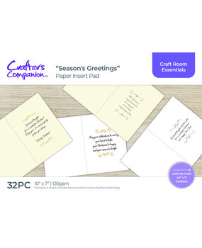 Crafter's Companion Christmas Verses 5 x7 Inch Insert Pad (Gold & Silver) (CC-IPAD-SGRS-GS) (OUTLET) Crafter's Companion Christmas Verses 5 x7 Inch Insert Pad (Gold & Silver) (CC-IPAD-SGRS-GS) (OUTLET)