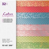 Crafter's Companion Everyday Coloured 12x12 Inch Luxury Mirror Card Pad (CC-LMC12-EVCOL-32) (OUTLET)