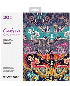 Crafter's Companion Paisley Pattern 12x12 Inch Paper Pad (CC-PAD12-CLPA) (OUTLET) Crafter's Companion Paisley Pattern 12x12 Inch Paper Pad (CC-PAD12-CLPA) (OUTLET)