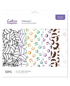 Crafter's Companion Halloween Luxury Foiled Acetate Pack (CC-PAD12-LUXF-HALL) (OUTLET) Crafter's Companion Halloween Luxury Foiled Acetate Pack (CC-PAD12-LUXF-HALL) (OUTLET)