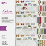 Crafter's Companion Make and Send Christmas 12x12 Inch Card Making Pad (CC-PAD12-MAS-XMAS) (OUTLET)