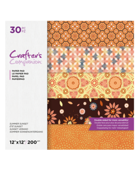 Crafter's Companion Summer Sunset 12x12 Inch Paper Pad (CC-PAD12-SSUN-30) (OUTLET) Crafter's Companion Summer Sunset 12x12 Inch Paper Pad (CC-PAD12-SSUN-30) (OUTLET)