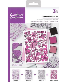 Crafter's Companion Spring Display A6 Background Layering Stamps (CC-ST-CA-BKSPR) (OUTLET) Crafter's Companion Spring Display A6 Background Layering Stamps (CC-ST-CA-BKSPR) (OUTLET)