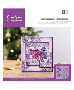 Crafter's Companion Christmas Poinsettia Clear Stamps (CC-ST-CA-CHPO) (OUTLET) Crafter's Companion Christmas Poinsettia Clear Stamps (CC-ST-CA-CHPO) (OUTLET)