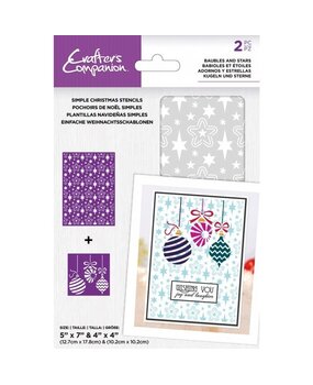 Crafter's Companion Baubles and Stars Simple Christmas Stencils (CC-STEN-BAUSTA) (OUTLET) Crafter's Companion Baubles and Stars Simple Christmas Stencils (CC-STEN-BAUSTA) (OUTLET)