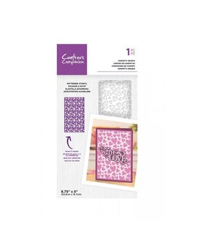 Crafter's Companion Confetti Hearts Patterned Stencils (CC-STEN-CONFHE) (OUTLET) Crafter's Companion Confetti Hearts Patterned Stencils (CC-STEN-CONFHE) (OUTLET)