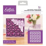 Crafter's Companion Love Hearts Background Stencils (CC-STEN-LOVHEA) (OUTLET)