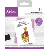 Crafter's Companion Punny Christmas Clear Stamp Alpaca my Scarf (CC-STP-ALMS) (OUTLET)