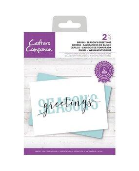 Crafter's Companion Brush Seasons Greetings Clear Stamps (CC-STP-BSEGR) (OUTLET) Crafter's Companion Brush Seasons Greetings Clear Stamps (CC-STP-BSEGR) (OUTLET)