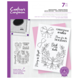 Crafter's Companion Winter Floral Clear Stamp Festive Bows (CC-STP-FESBOW) (OUTLET)