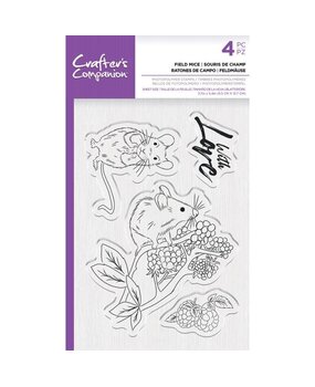 Crafter's Companion Field Mice Clear Stamps (CC-STP-FMICE) (OUTLET)
