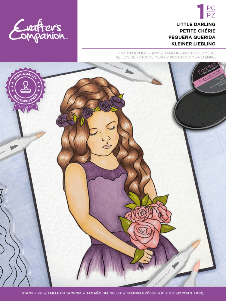 Crafter's Companion Natural Beauty Clear Stamp Little Darling (CC-STP-LIDA) (OUTLET) Crafter's Companion Natural Beauty Clear Stamp Little Darling (CC-STP-LIDA) (OUTLET)