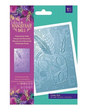 Crafter's Companion Masquerade Ball 3D Embossing Folder Masquerade Mask (MB-EF4-3D-MAMA) (OUTLET) Crafter's Companion Masquerade Ball 3D Embossing Folder Masquerade Mask (MB-EF4-3D-MAMA) (OUTLET)