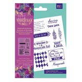 Crafter's Companion Masquerade Ball Clear Stamps Masquerade Sentiments (MB-ST-CA-MASE) (OUTLET)