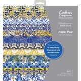Crafter's Companion Mediterranean Dreams 12x12 Inch Paper Pad (MED-PAD12) (OUTLET)