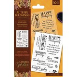 Crafter's Companion Autumn Blessings Collection Clear Stamps Heartfelt Wishes (NG-AUT-ST-HEAW) (OUTLET)
