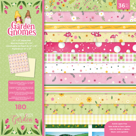 Crafter's Companion Garden Gnomes 12x12 Inch Paper Pad (NG-GGN-PAD12) (OUTLET) Crafter's Companion Garden Gnomes 12x12 Inch Paper Pad (NG-GGN-PAD12) (OUTLET)