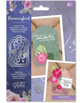 Crafter's Companion Hummingbird Metal Die Tropical Tags (NG-HB-MD-TRTA) (OUTLET) Crafter's Companion Hummingbird Metal Die Tropical Tags (NG-HB-MD-TRTA) (OUTLET)