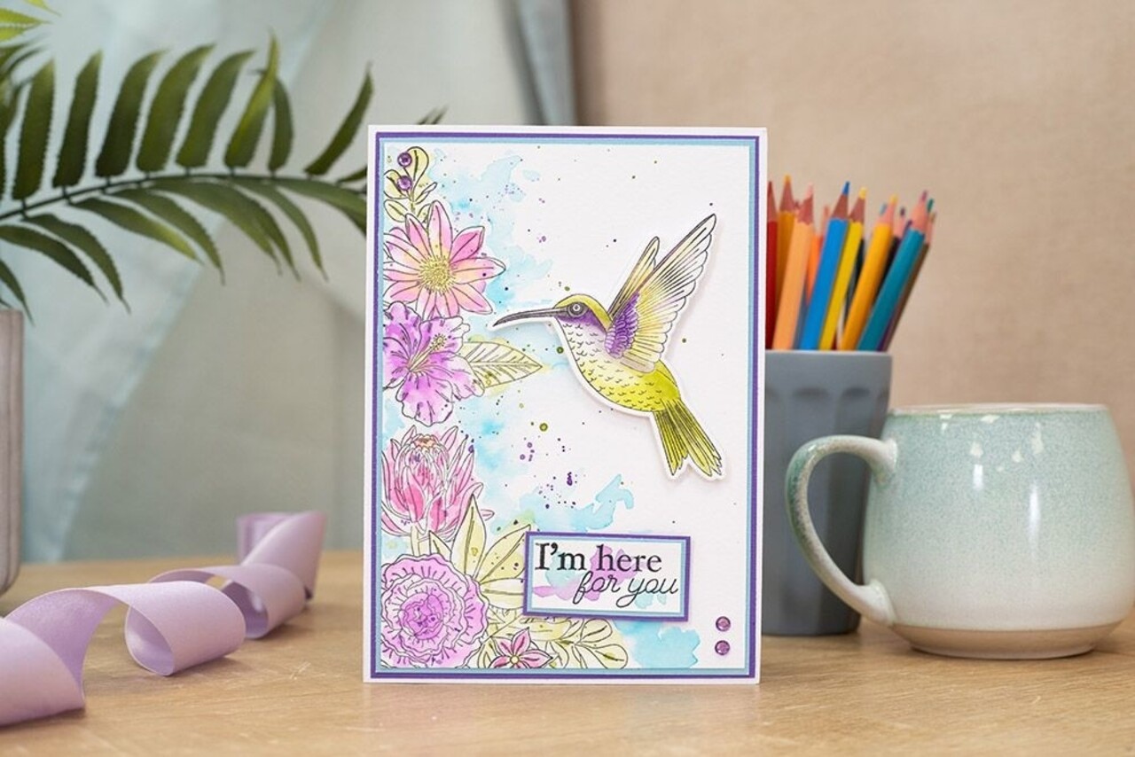 Crafter's Companion Hummingbird Clear Stamps Spread Your Wings (NG-HB-ST-SPYW) (OUTLET)