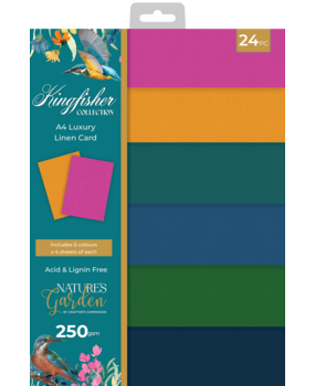 Crafter's Companion Kingfisher Collection A4 Luxury Linen Cardstock (NG-KF-LINEN-A4) (OUTLET) Crafter's Companion Kingfisher Collection A4 Luxury Linen Cardstock (NG-KF-LINEN-A4) (OUTLET)