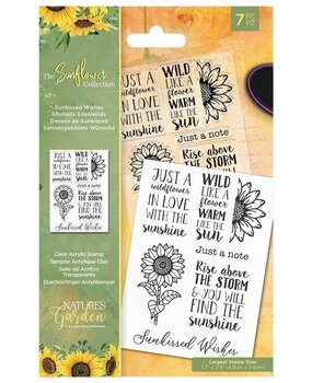 Crafter's Companion The Sunflower Collection Clear Stamp Sunkissed Wishes (NG-SUN-CA-ST-SWI) (OUTLET) Crafter's Companion The Sunflower Collection Clear Stamp Sunkissed Wishes (NG-SUN-CA-ST-SWI) (OUTLET)
