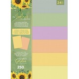 Crafter's Companion The Sunflower Collection A4 Luxury Linen Cardstock Pack (NG-SUN-LINEN-UK) (OUTLET)