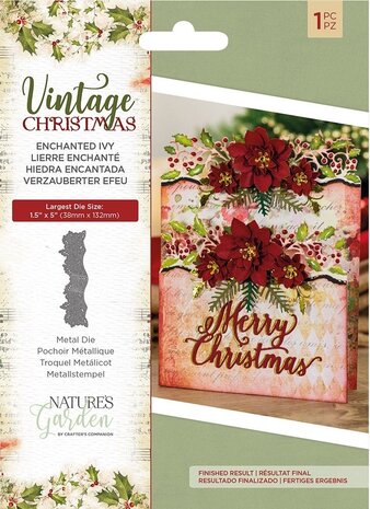 Crafter's Companion Vintage Christmas Enchanted Ivy Die (NG-VIN-MD-EIVY) (OUTLET) Crafter's Companion Vintage Christmas Enchanted Ivy Die (NG-VIN-MD-EIVY) (OUTLET)