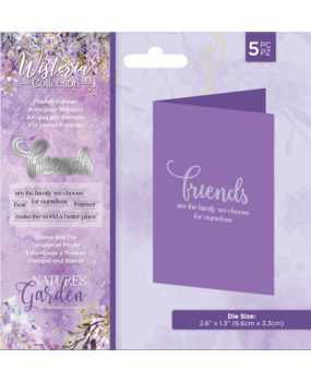 Crafter's Companion Wisteria Collection Stamp & Die Friends Forever (NG-WC-STD-FFOR) (OUTLET) Crafter's Companion Wisteria Collection Stamp & Die Friends Forever (NG-WC-STD-FFOR) (OUTLET)