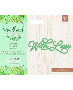 Crafter's Companion Woodland Friends Metal Dies With Love (NG-WFR-MD-WILO) (OUTLET) Crafter's Companion Woodland Friends Metal Dies With Love (NG-WFR-MD-WILO) (OUTLET)