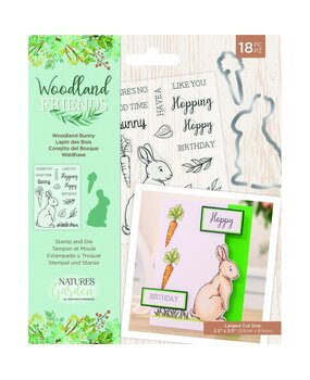 Crafter's Companion Woodland Friends Stamp & Die Woodland Bunny (NG-WFR-STD-WBUN) (OUTLET)