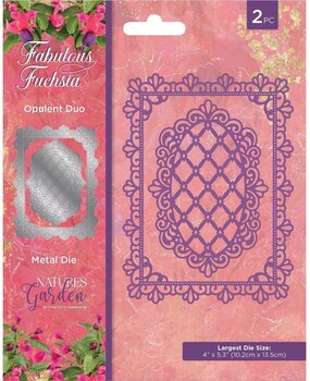 Crafter's Companion Fabulous Fuchsia Metal Die Opulent Duo (NGA-FF-MD-OPD) (OUTLET)